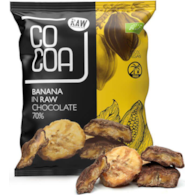 Banany w surowej czekoladzie gorzkiej RAW 70g COCOA BIO