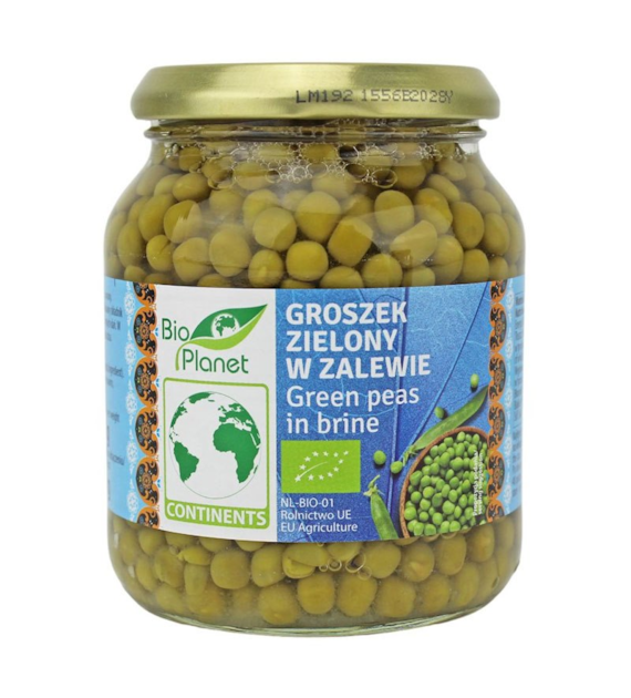 Groszek zielony w zalewie słoik 350g BIO PLANET BIO