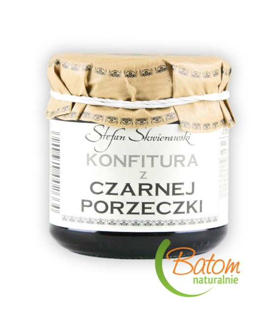 Konfitura z czarnej porzeczki niskosłodzona 200g SKWIERAWSKI