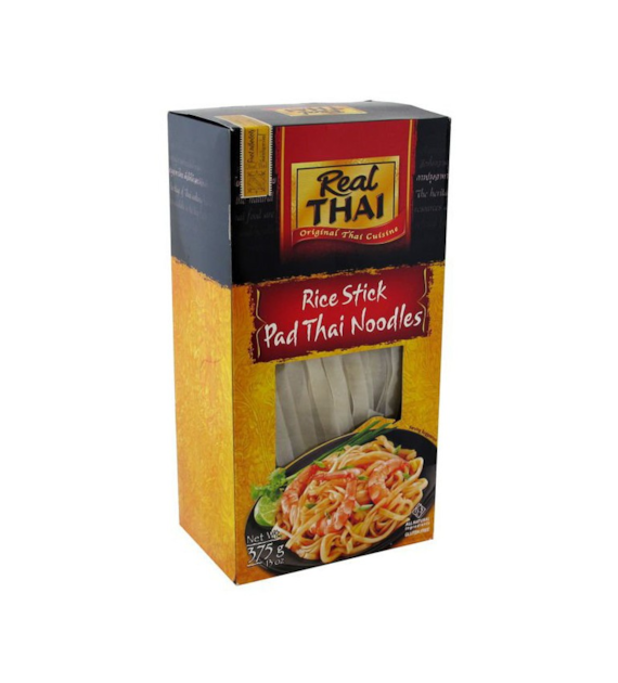 Makaron ryżowy wstążka szeroka 10mm 375g REAL THAI