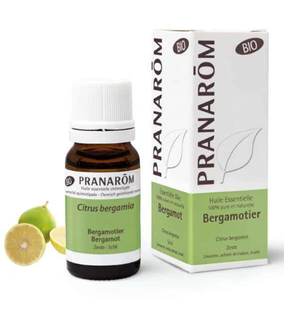 Olejek eteryczny bergamotkowy Pomarańcza bergamotka Pomarańcza bergamota Citrus bergamia 10ml PRANARÔM BIO