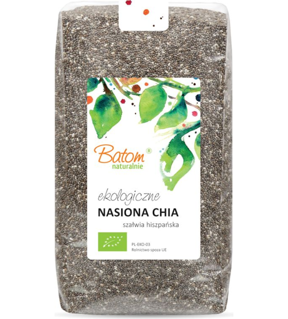 Szałwia hiszpańska Chia nasiona 1kg BATOM BIO