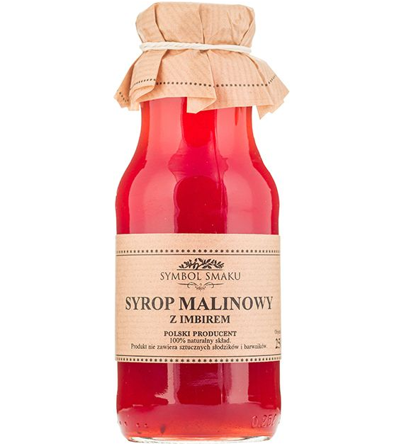 Syrop malinowy z imbirem 250ml SYMBOL SMAKU