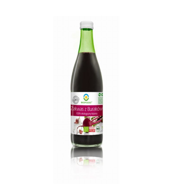 Zakwas z buraków kiszony tłoczony NFC 500ml BIOFOOD BIO