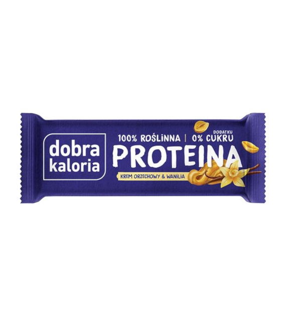 Baton proteinowy Krem orzechowy z wanilią bez cukru 45g DOBRA KALORIA