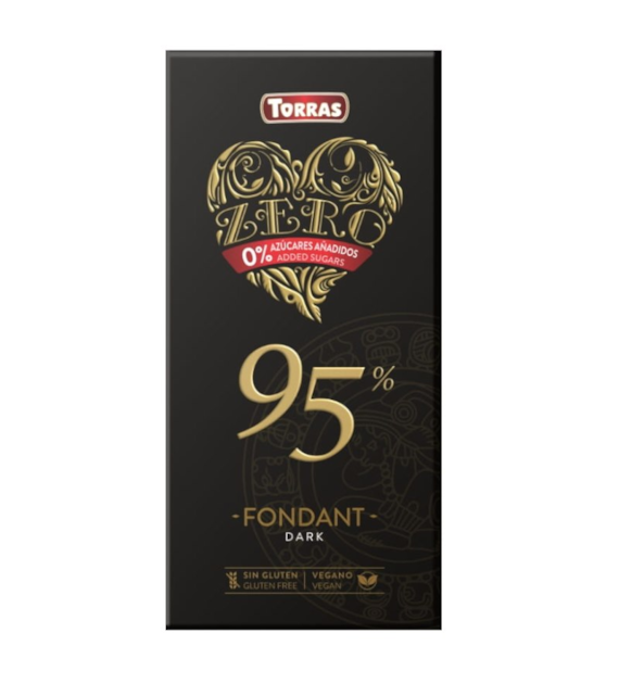Czekolada gorzka 95% bez cukru 100g TORRAS ZERO