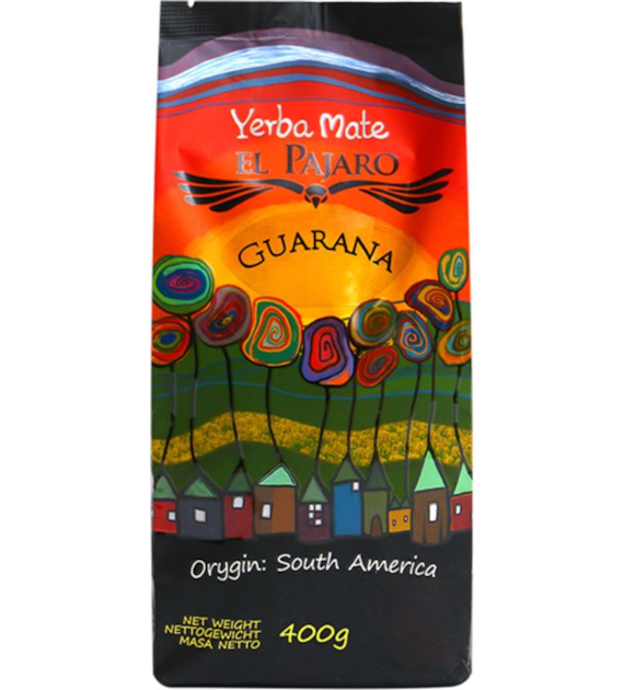 Yerba Mate guarana 400g EL PAJARO