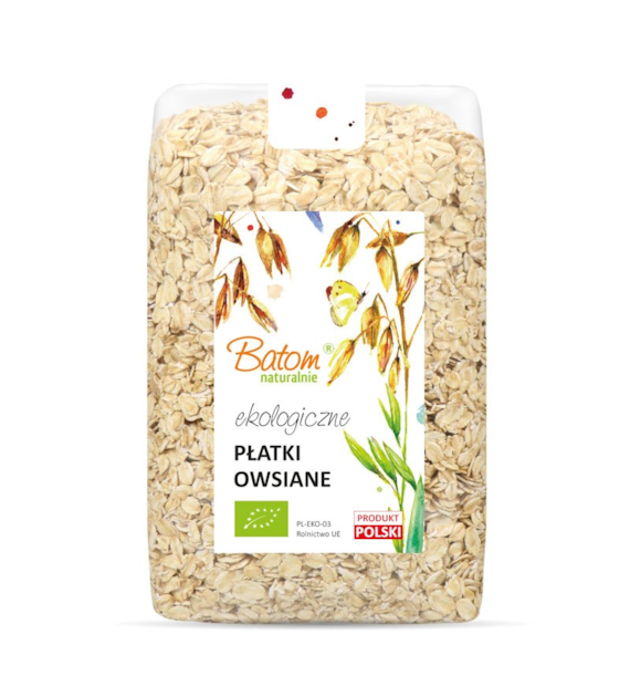 Płatki owsiane 1kg BATOM BIO