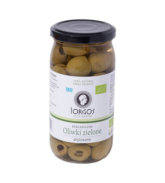 Oliwki zielone drylowane 360g IORGOS BIO