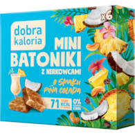Mini batoniki z nerkowcami Piña colada bez cukru 102g DOBRA KALORIA