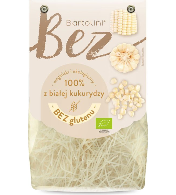 Makaron kukurydziany z białej kukurydzy krajanka / filini bezglutenowy 250g BARTOLINI BIO