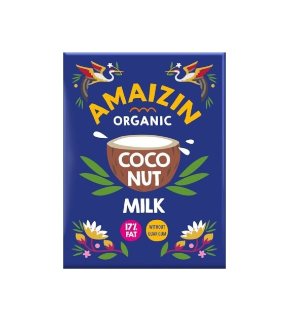 Mleczko kokosowe 17% bez gumy guar 500ml AMAIZIN BIO