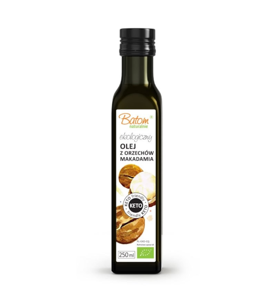 Olej z orzechów makadamia (macadamia) 250ml BATOM BIO