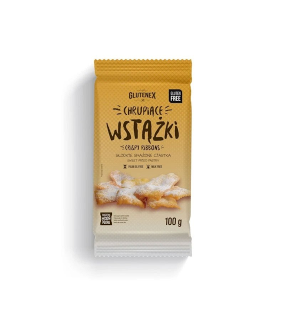 Faworki Wstążki chrupiące bezglutenowe 100g GLUTENEX