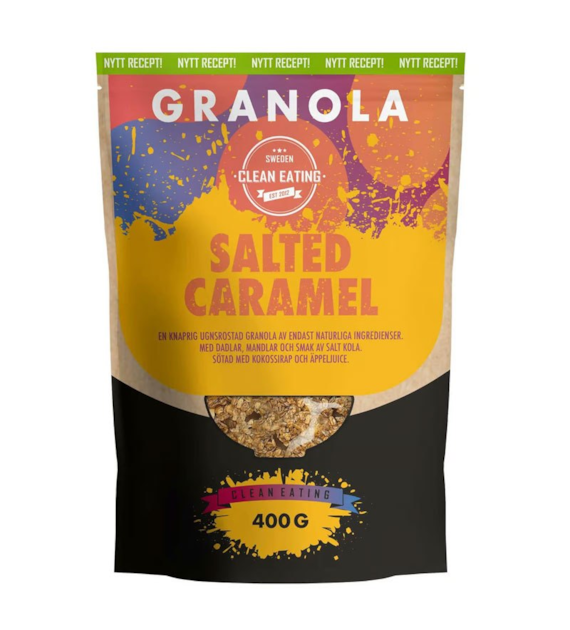 Granola Słony karmel 400g CLEAN EATING