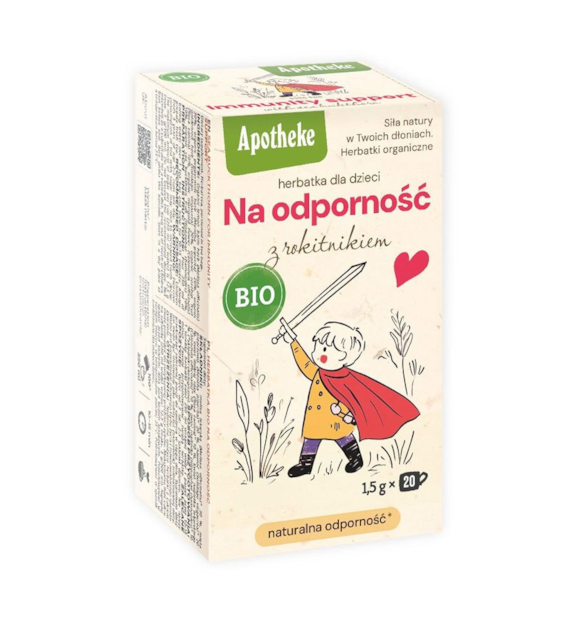 Herbatka dla dzieci Na Odporność z rokitnikiem ekspres 20T APOTHEKE BIO