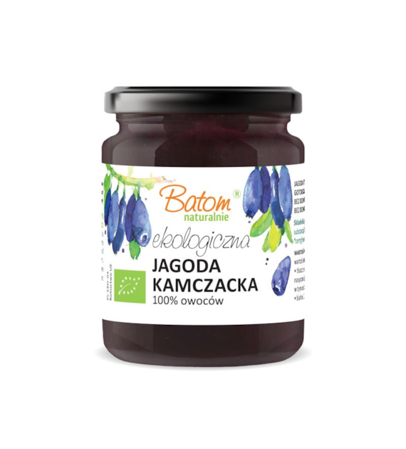 Dżem z jagody kamczackiej 100% owoców bez cukru 260g BATOM BIO