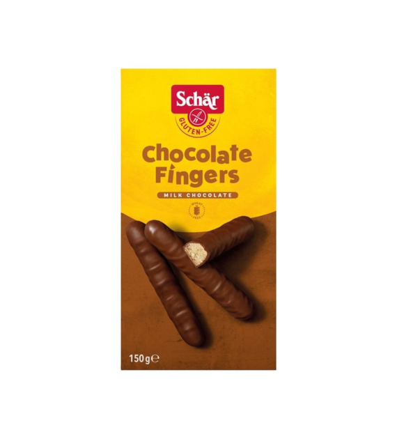 Ciasteczka w mlecznej czekoladzie bezglutenowe 150g SCHAR