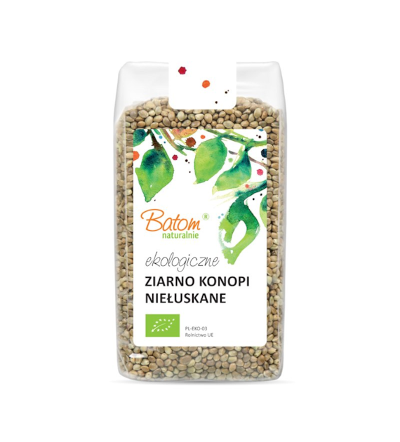 Konopie niełuskane (nasiona konopi) 250g BATOM BIO