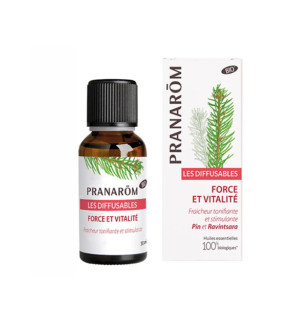 Mieszanka olejków eterycznych FORCE ET VITALITE do dyfuzora 30ml PRANARÔM EKO