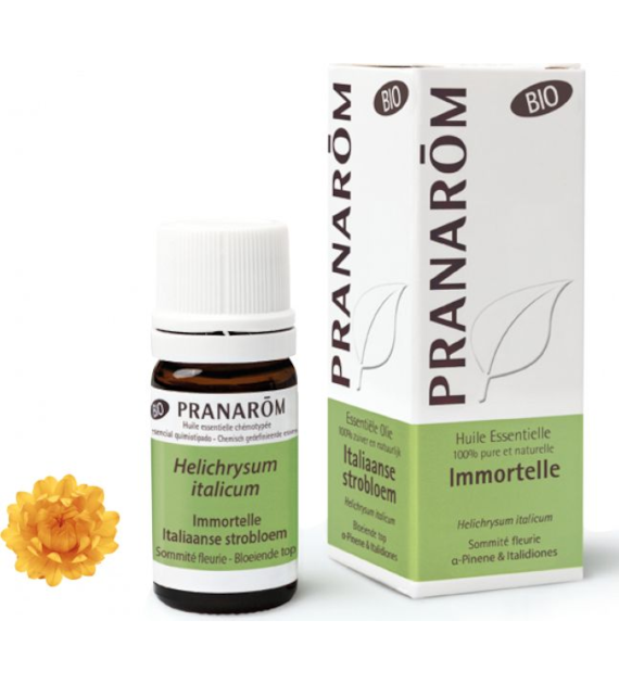 Olejek eteryczny kocanka włoska Nieśmiertelnik Immortelle Helichrysum italicum ssp serotinum 5ml PRANARÔM BIO