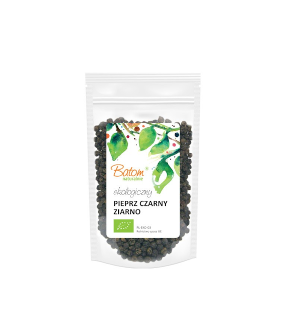 Pieprz czarny ziarnisty 50g BATOM BIO