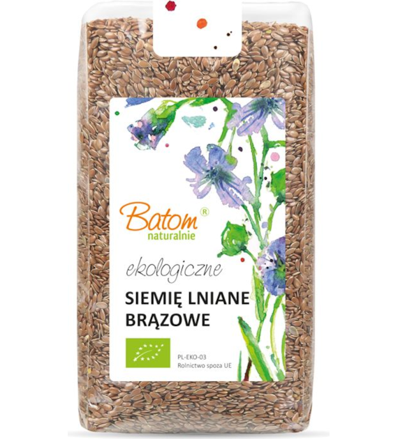 Siemię lniane brązowe 500g BATOM BIO