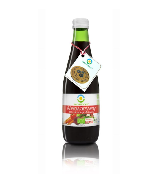Sok wielowarzywny kiszony tłoczony NFC 300ml BIOFOOD BIO
