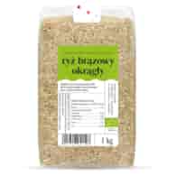 Ryż brązowy okrągły 1kg DETAL BIO