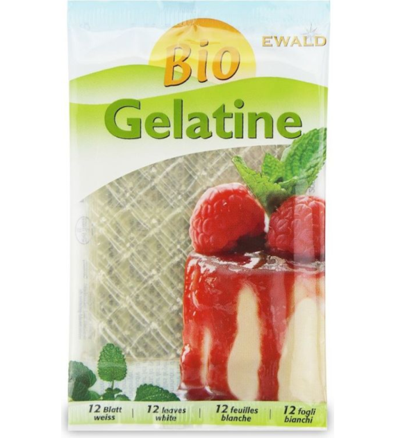 Żelatyna wieprzowa w listkach 20g (12 listków) EWALD BIO