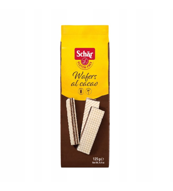 Wafelki kakaowe bezglutenowe 125g SCHAR