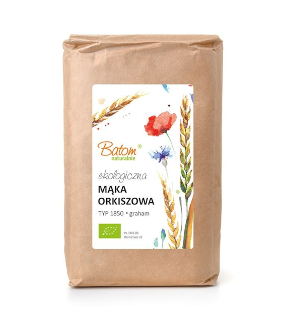 Mąka orkiszowa TYP 1850 graham 1kg BATOM BIO