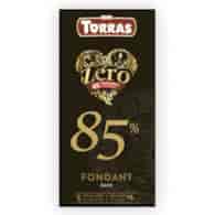 Czekolada KETO gorzka 85% bez cukru 100g TORRAS ZERO