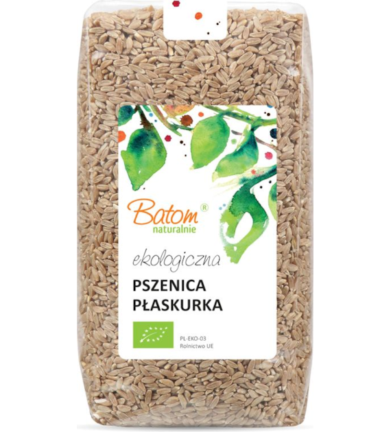 Pszenica płaskurka ziarno 1kg BATOM BIO