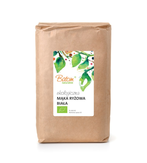 Mąka ryżowa biała 1kg BATOM BIO