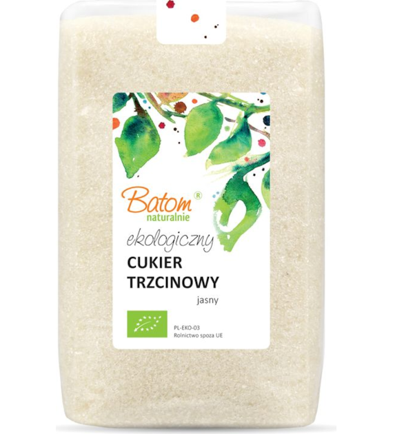 Cukier jasny trzcinowy 1kg BATOM BIO