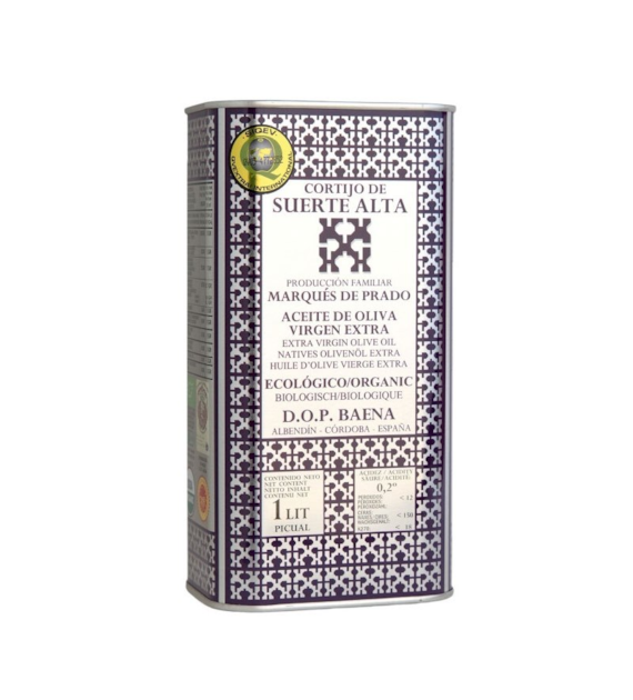 Oliwa z oliwek extra virgin Picual Hiszpania Andaluzja 1l puszka CORTIJO DE SUERTE ALTA BIO