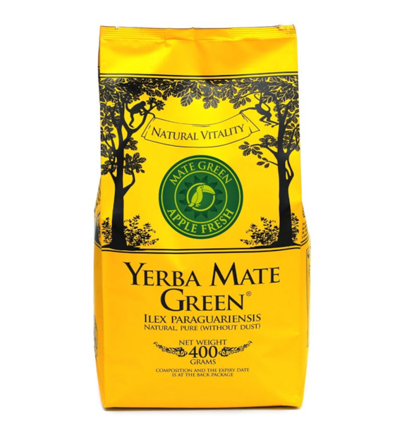 Yerba Mate jabłkowa Apple Fresh 400g MATE GREEN - najlepiej spożyć przed: 30.09.2027