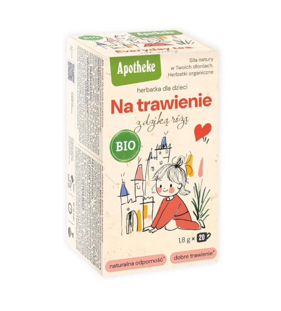 Herbatka dla dzieci Na Trawienie z dziką różą ekspres 20T APOTHEKE BIO