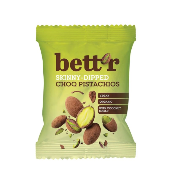 Pistacje prażone w czekoladzie 40g BETTR BIO