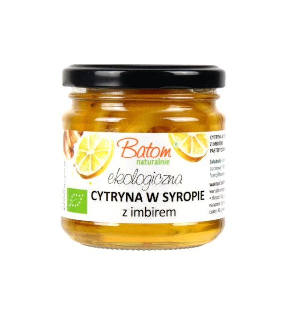 Cytryna z imbirem w syropie 220g BATOM BIO