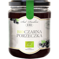Dżem z czarnej porzeczki słodzony sokiem jabłkowym 260g SAD DANKÓW BIO