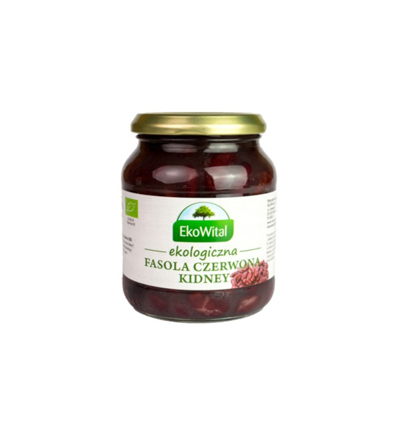 Fasola czerwona Kidney w zalewie 360g EKOWITAL BIO