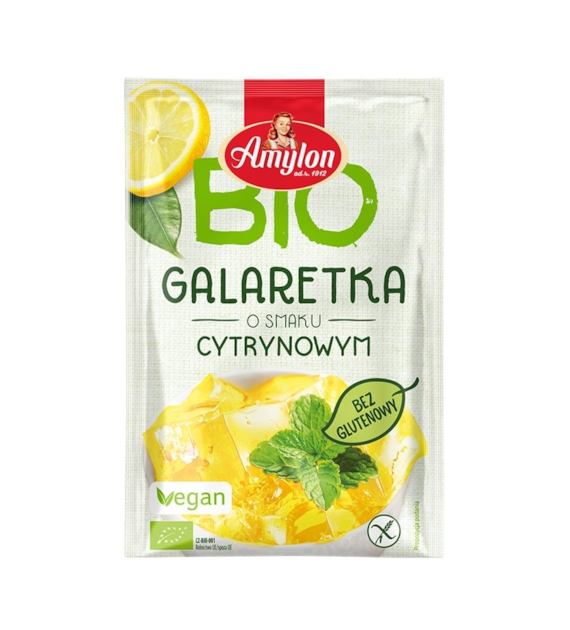 Galaretka cytrynowa w proszku 40g AMYLON BIO