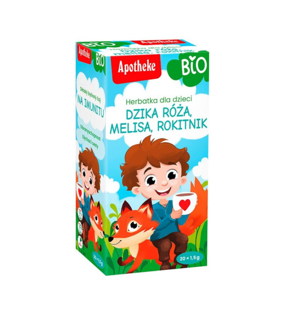 Herbatka dla dzieci Na odporność Dzika róża & Rokitnik ekspres 20T APOTHEKE BIO