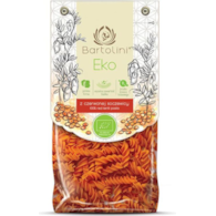 Makaron z czerwonej soczewicy świderki 250g BARTOLINI BIO