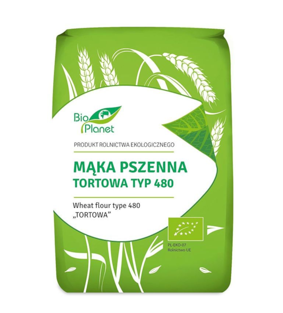 Mąka pszenna TYP 480 tortowa 1kg BIO PLANET BIO