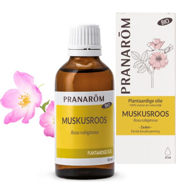 Olej różany Rosa rubiginosa 50ml PRANARÔM BIO