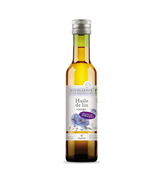 Olej lniany virgin 250ml BIO PLANÈTE BIO
