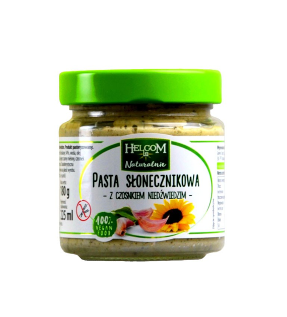 Pasta słonecznikowa z czosnkiem niedźwiedzim 180g HELCOM